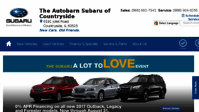 What Autobarnsubaruofcountryside.com website looked like in 2017 (6 years ago)