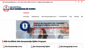 What Ailedanismanligikursu.com website looked like in 2017 (6 years ago)