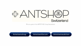 What Antshop.ch website looked like in 2017 (6 years ago)