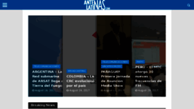 What Antenaslatinas.com website looked like in 2017 (6 years ago)