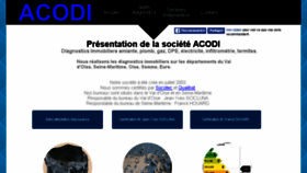 What Acodi.net website looked like in 2017 (6 years ago)