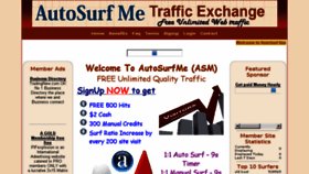 What Autosurfme.com website looked like in 2017 (6 years ago)
