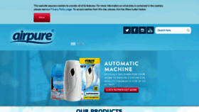 What Airpure.com website looked like in 2017 (6 years ago)