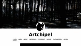 What Artchipel.com website looked like in 2017 (6 years ago)