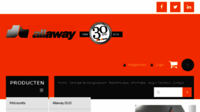 What Allaway.nl website looked like in 2017 (6 years ago)