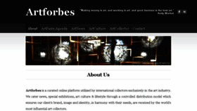 What Artforbes.com website looked like in 2017 (6 years ago)