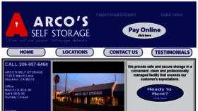 What Arcosstoragestockton.com website looked like in 2017 (6 years ago)