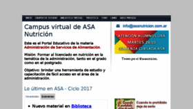 What Asanutricion.com.ar website looked like in 2017 (6 years ago)