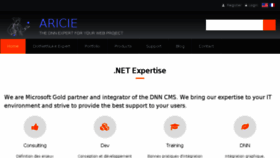What Aricie.com website looked like in 2017 (6 years ago)