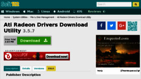 What Ati-radeon-drivers-download-utility.soft112.com website looked like in 2017 (6 years ago)