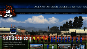 What Athletics.hancockcollege.edu website looked like in 2017 (6 years ago)
