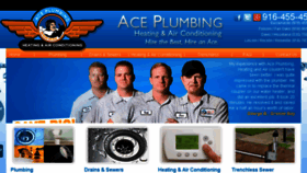 What Aceplumbing.com website looked like in 2017 (7 years ago)