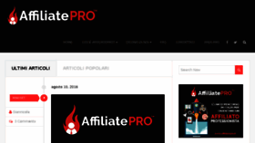 What Affiliatepro.it website looked like in 2017 (6 years ago)
