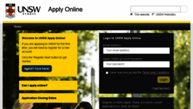 What Applyonline.unsw.edu.au website looked like in 2017 (6 years ago)