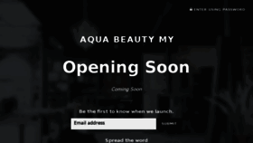 What Aquabeauty.com.my website looked like in 2017 (6 years ago)