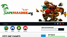 What Apkparadise.org website looked like in 2017 (6 years ago)