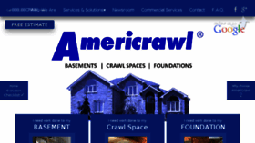 What Americrawl.com website looked like in 2017 (6 years ago)