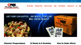 What Apackmeals.com website looked like in 2017 (6 years ago)