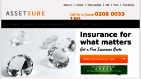 What Assetsure.com website looked like in 2017 (6 years ago)