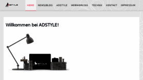 What Adstyle.com website looked like in 2017 (6 years ago)
