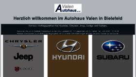 What Autohaus-valen.de website looked like in 2017 (6 years ago)