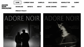 What Adorenoir.com website looked like in 2017 (6 years ago)