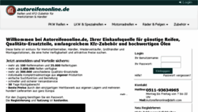 What Autoreifenonline.de website looked like in 2017 (6 years ago)