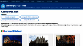 What Aeroporto.net website looked like in 2017 (6 years ago)
