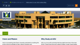 What Aou.edu.eg website looked like in 2017 (6 years ago)