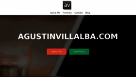What Agustinvillalba.com website looked like in 2017 (6 years ago)