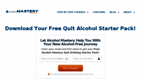 What Alcoholmastery.com website looked like in 2017 (6 years ago)