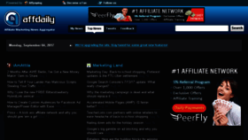 What Affdaily.com website looked like in 2017 (6 years ago)