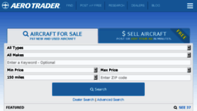 What Aerotrader.com website looked like in 2017 (6 years ago)