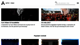 What Aktivioslo.no website looked like in 2017 (6 years ago)