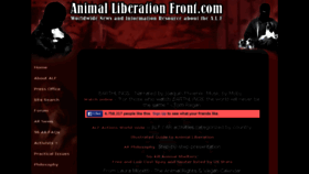 What Animalliberationfront.com website looked like in 2017 (6 years ago)