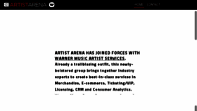 What Artistarena.com website looked like in 2017 (7 years ago)