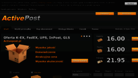 What Activepost.pl website looked like in 2017 (6 years ago)