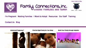 What Adoptfamilyconnections.org website looked like in 2017 (6 years ago)