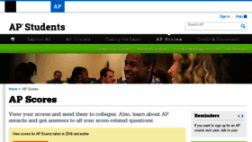What Apscores.org website looked like in 2017 (6 years ago)