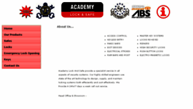What Academylockandsafe.com website looked like in 2017 (6 years ago)