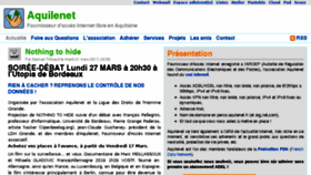 What Aquilenet.fr website looked like in 2017 (6 years ago)