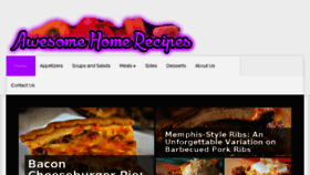 What Awesomehomerecipes.com website looked like in 2017 (6 years ago)