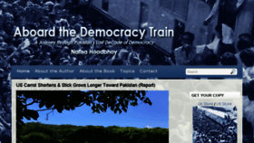What Aboardthedemocracytrain.com website looked like in 2017 (6 years ago)