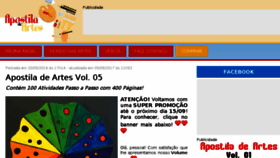 What Apostiladeartes.com.br website looked like in 2017 (6 years ago)