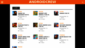 What Androidcrew.com website looked like in 2017 (6 years ago)