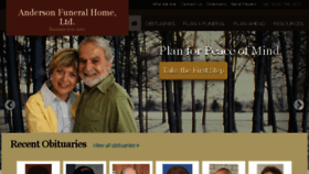 What Andersonfuneralhomeltd.com website looked like in 2017 (6 years ago)