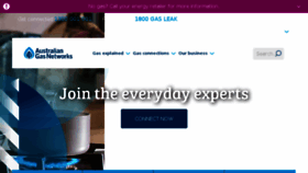What Australiangasnetworks.com.au website looked like in 2017 (6 years ago)