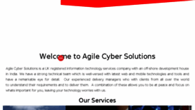 What Agilecyber.co.uk website looked like in 2017 (6 years ago)
