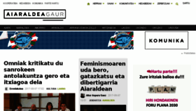 What Aiaraldea.eus website looked like in 2017 (6 years ago)