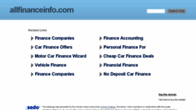 What Allfinanceinfo.com website looked like in 2017 (6 years ago)